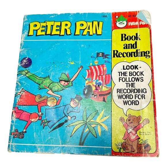 Peter Pan Records Book Set Lot 5 Read and Hear Pony Puff Pigs Pied Piper Vintage - Picture 11 of 16